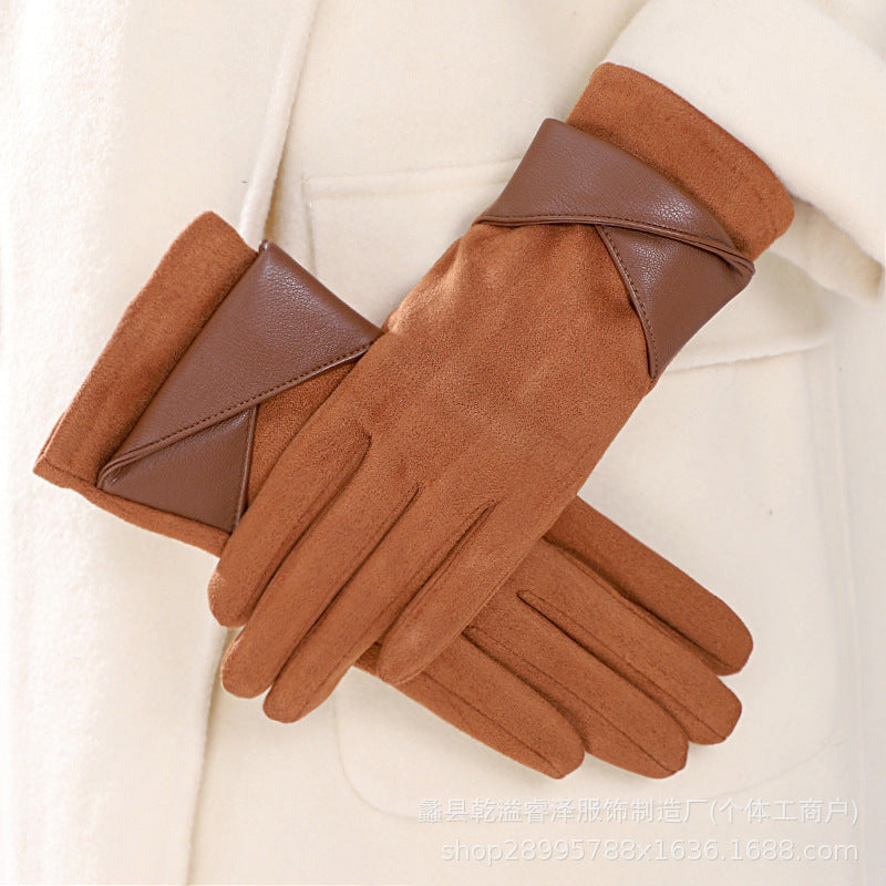 Women's Winter Warm Thermal Driving & Cycling Gloves with Touchscreen Function