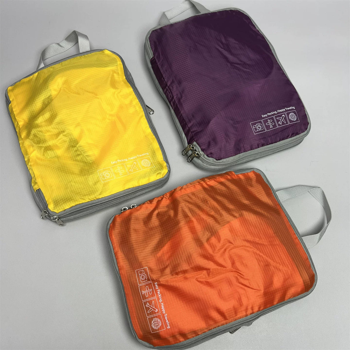 5-Piece Travel Organizer Set Waterproof Compression Packing Cubes for Clothes Underwear Luggage