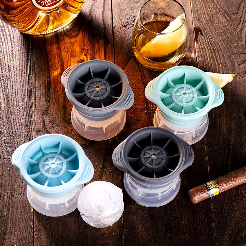 Silicone Sphere Ice Cube Mold for Whiskey and Cocktails, Round Ice Ball Maker