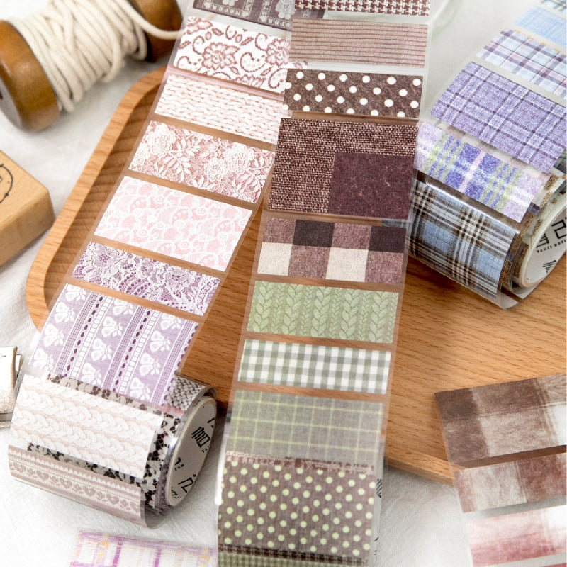 Vintage Fabric Texture Washi Tape for DIY Crafts and Journal Decoration