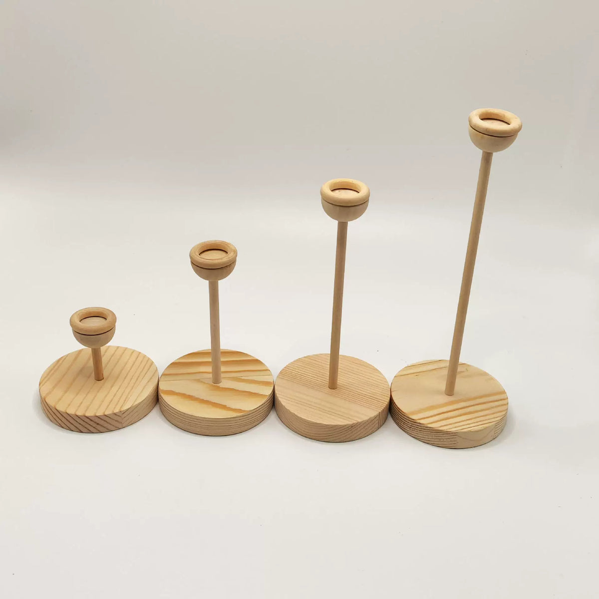 Multifunctional Wooden Display Stand for Crystal Balls, Eggs, and Baseballs