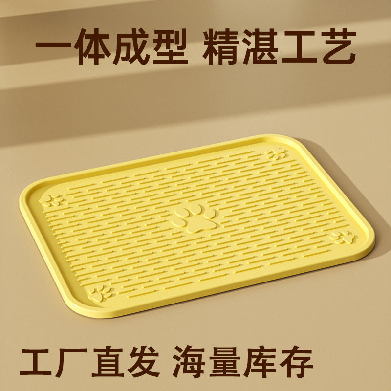 Cat Litter Mat Anti-Tracking Pad for Litter Box, Large Size Pet Feeding Mat