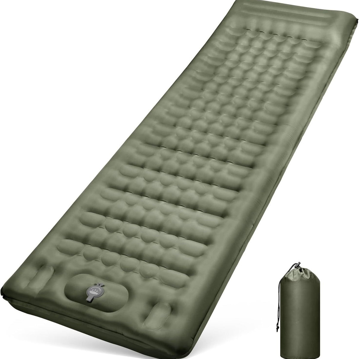 Inflatable Camping Sleeping Pad Outdoor Thickened Single Air Mattress Portable Moisture-proof Mat for Backpacking Hiking Travel