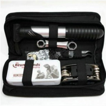 Bicycle Repair Kit with Tire Pump, Patch, Wrench Set for Mountain Bikes, Multi-tool for Outdoor Cycling