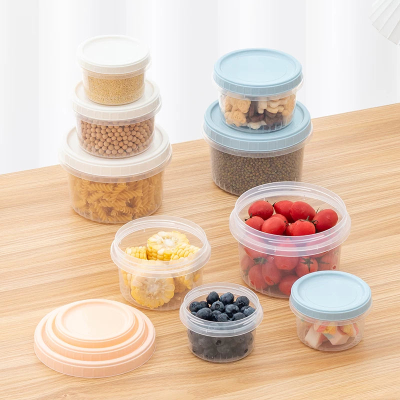 Salad Fresh-Keeping Container Set with Airtight Lids for Fruit, Lunch, and Freezer Storage