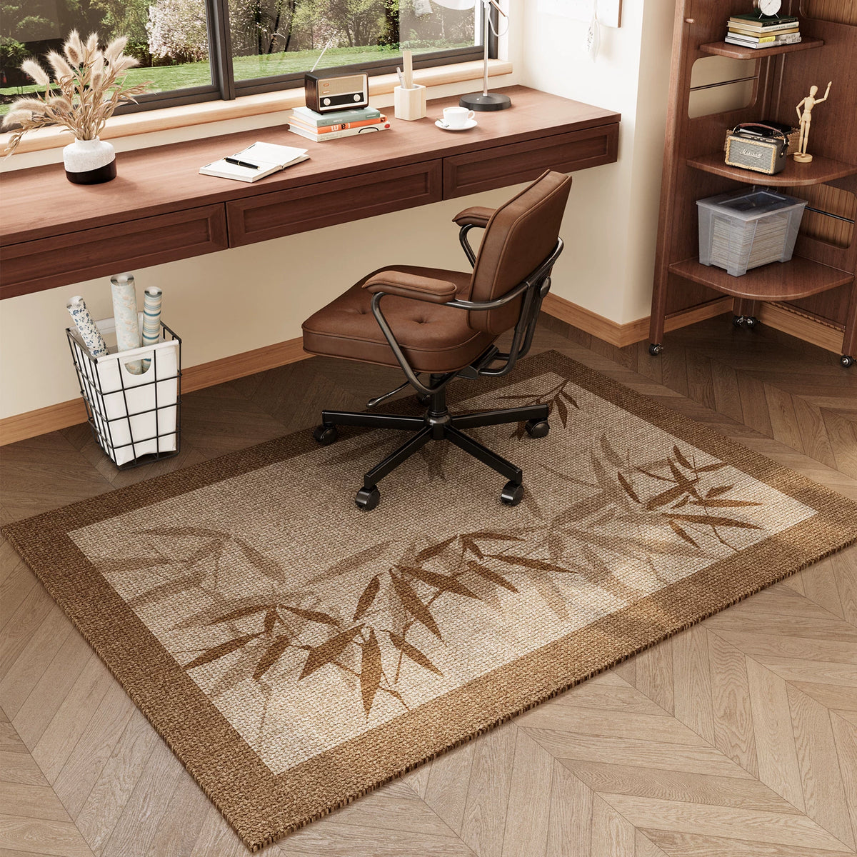 Living Room Office Chair Mat Non-Slip Wear-Resistant Floor Protector for Computer Chair Bedroom