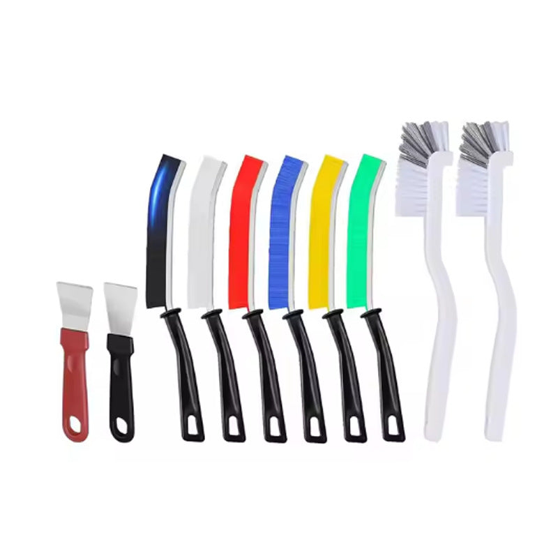 Multifunctional Cleaning Brush and Scraper Set for Grout and Crevices