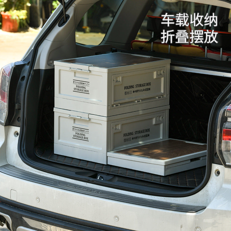 Foldable Home Storage Box Outdoor Camping Picnic Car Trunk Organizer with Lid