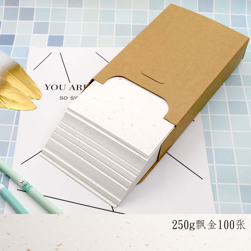 Metallic Gold/Silver Blank Cardstock Postcards for DIY Crafts and Menus