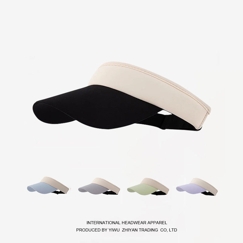 Unisex Ice Silk Sun Visor for Outdoor Sports, Quick-Dry UV Protection