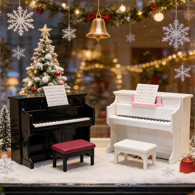 DIY Miniature Dollhouse Kit with Musical Instrument and Cat World Scenes