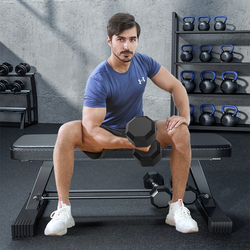 Adjustable Flat Weight Bench for Home Gym, Multi-functional Dumbbell Bench for Strength Training