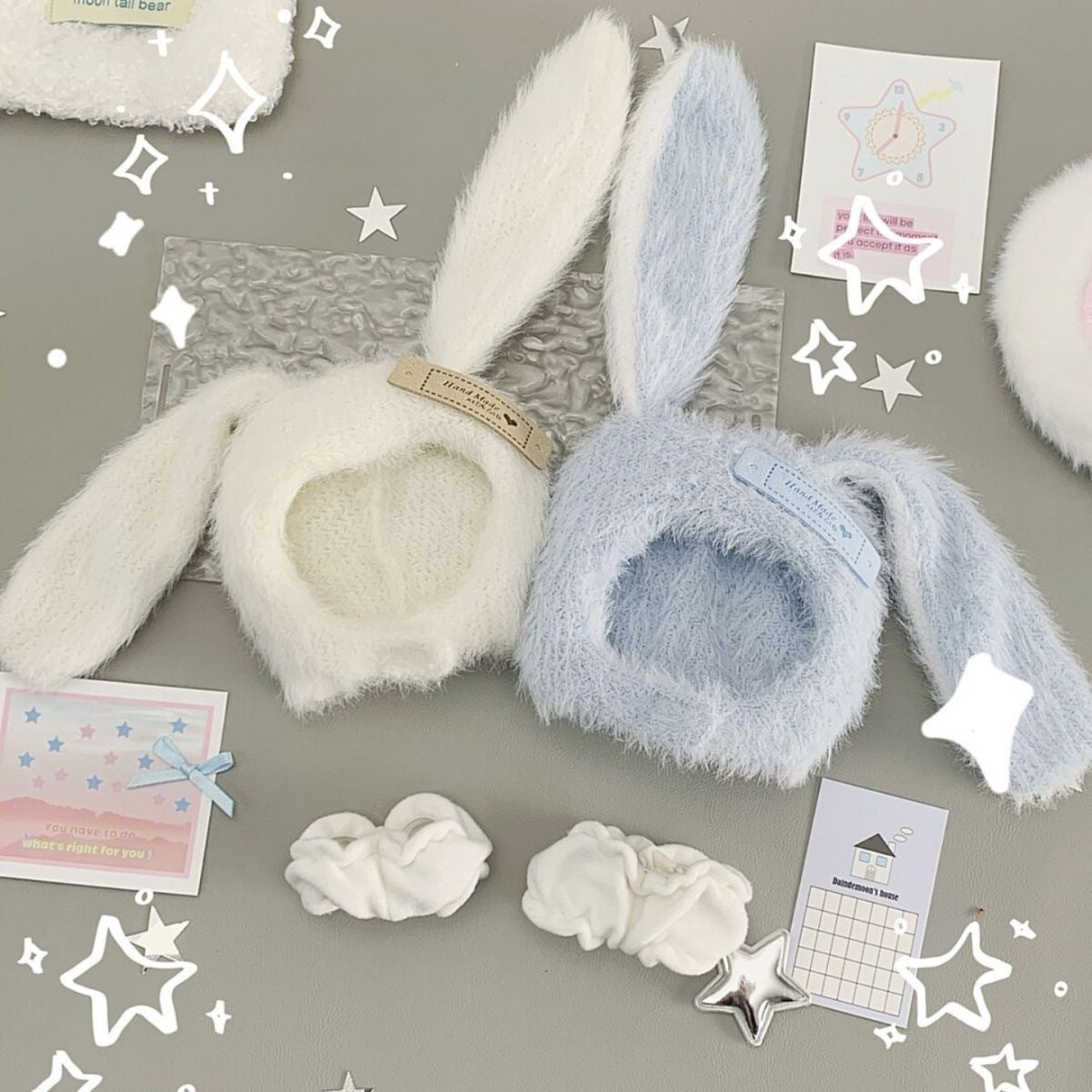Rabbit Series 10cm Cotton Doll Clothes Set (Doll Not Included)