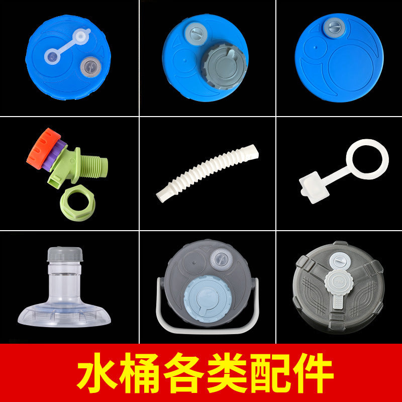 Outdoor Car Travel Water Bucket Faucet Plastic Water Tank Storage Container Tap with Lid Square Bucket Accessories