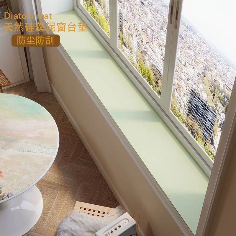 Diatomaceous Earth Window Sill Mat - Non-Slip, Dustproof, Sun Protection Pad for Narrow Window Sills