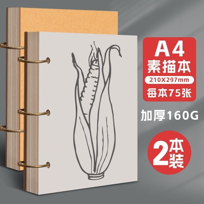 Hardcover Sketchbook for Artists and Students, Spiral Bound Drawing Pad for Art, Sketching, and Doodling