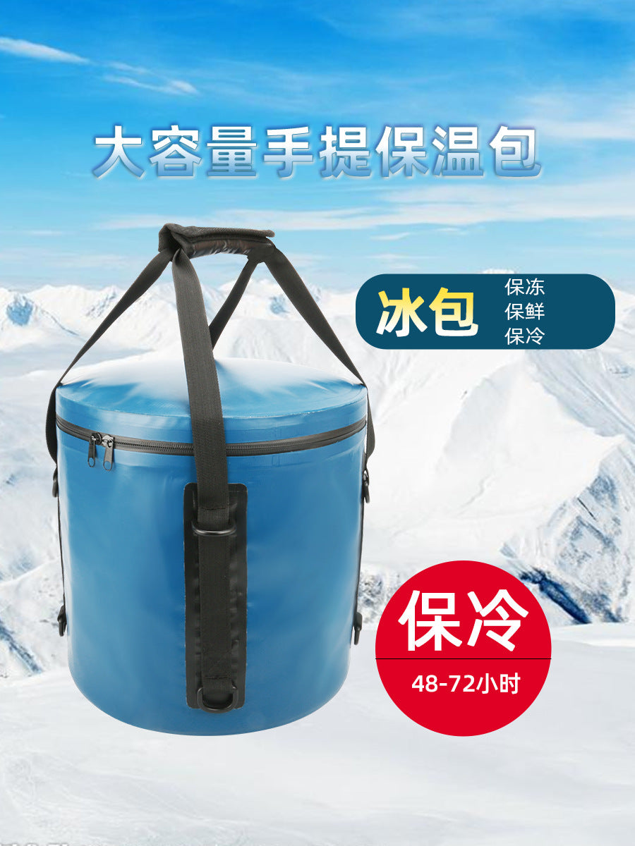 Large Capacity Insulated Food Delivery Bag, Thickened Waterproof Cooler for Hot and Cold Food