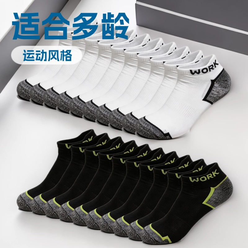 Men's Athletic Low Cut Socks Breathable Moisture Wicking Odor Resistant Ankle Socks for Summer