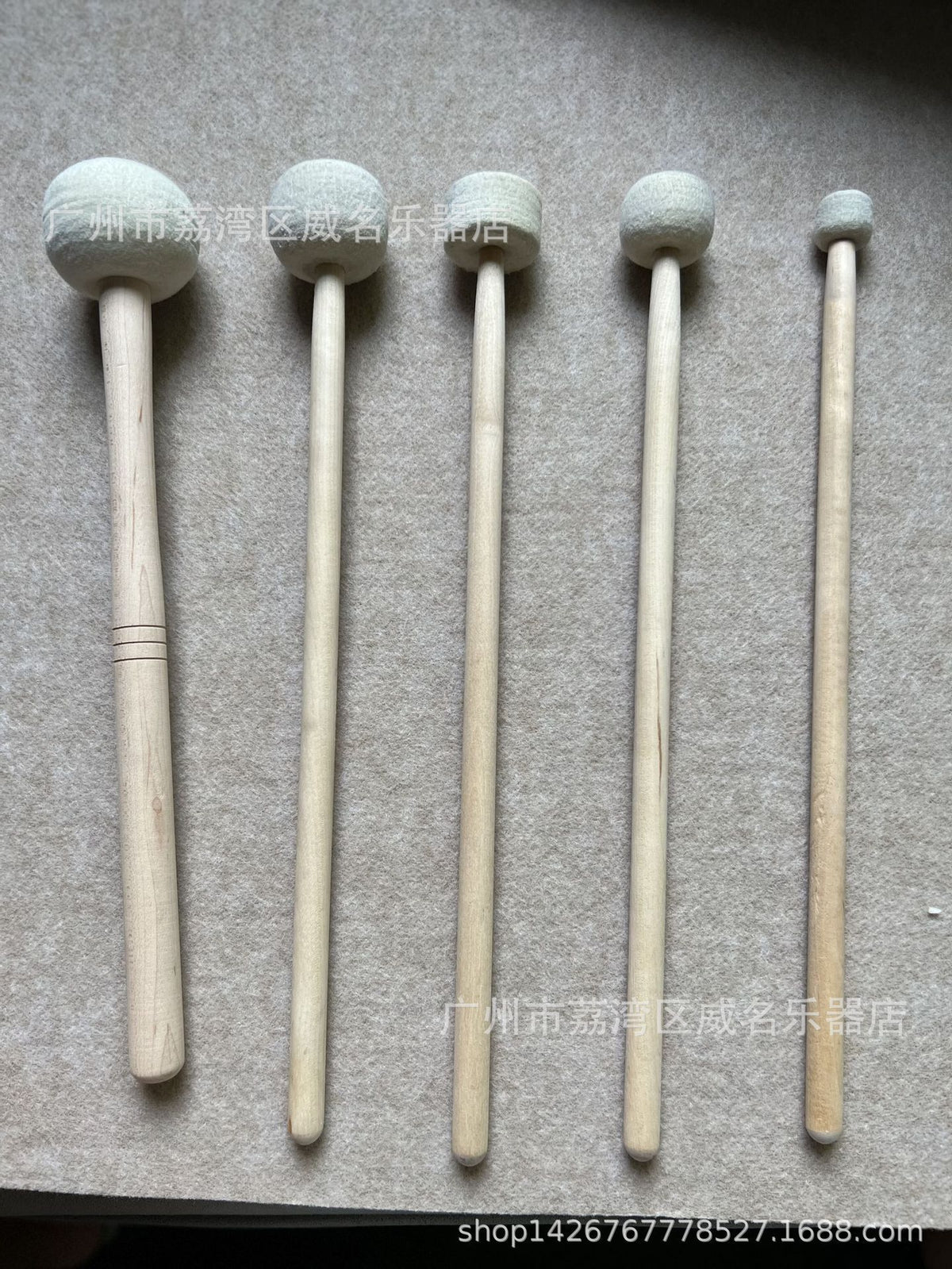 Maple Wood Timpani Mallets with Felt Head for Percussion Instruments