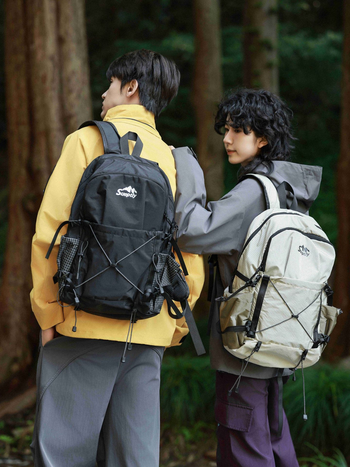 Lightweight Outdoor Sports Backpack with Drawstring, Multifunctional Hiking Cycling Daypack