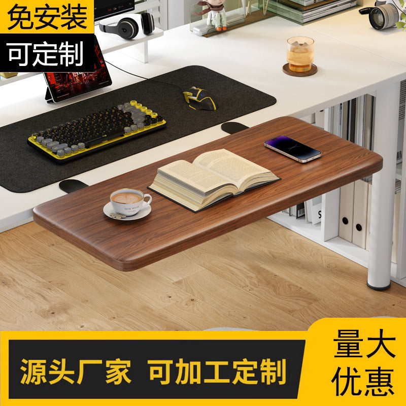 Desk Extender Board No-Drill Foldable Keyboard Tray
