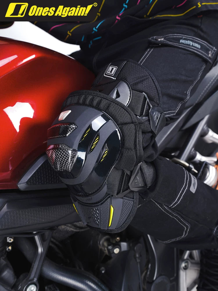 OnesAgain Motorcycle Carbon Fiber Knee & Elbow Protector Set for Off-Road Racing