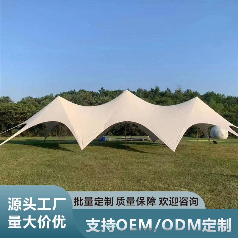 Portable Outdoor Camping Tarp Sun Shelter for Large Groups