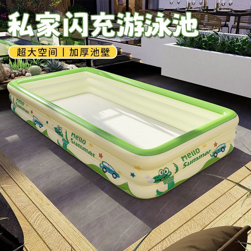 Inflatable Swimming Pool for Kids and Adults - Thickened Large Family Backyard Water Play