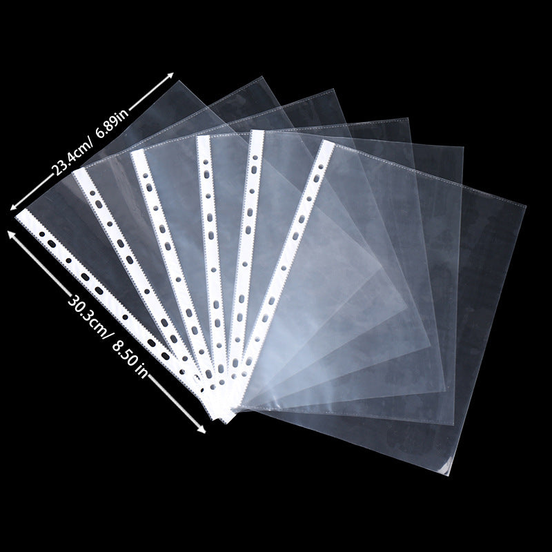 A4/A5 Clear PP Thickened Loose-Leaf Pages for Postcard & Card Storage