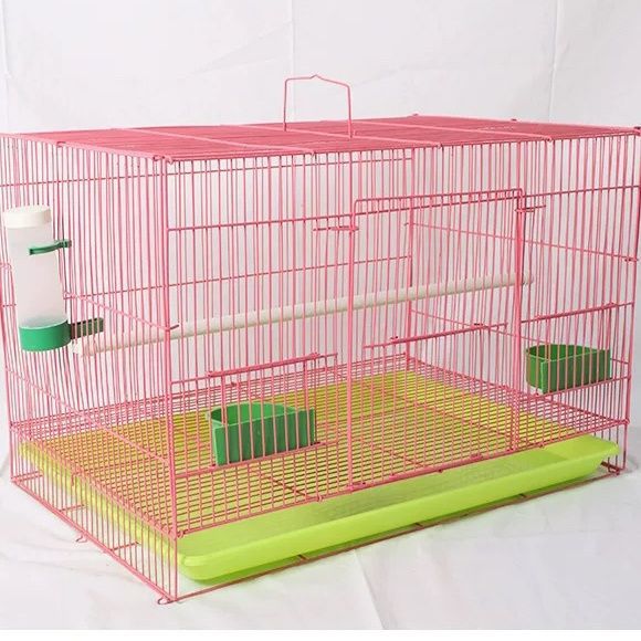Metal Bird Cage for Parrots, Pigeons, and Small Animals - Indoor/Outdoor Pet Enclosure