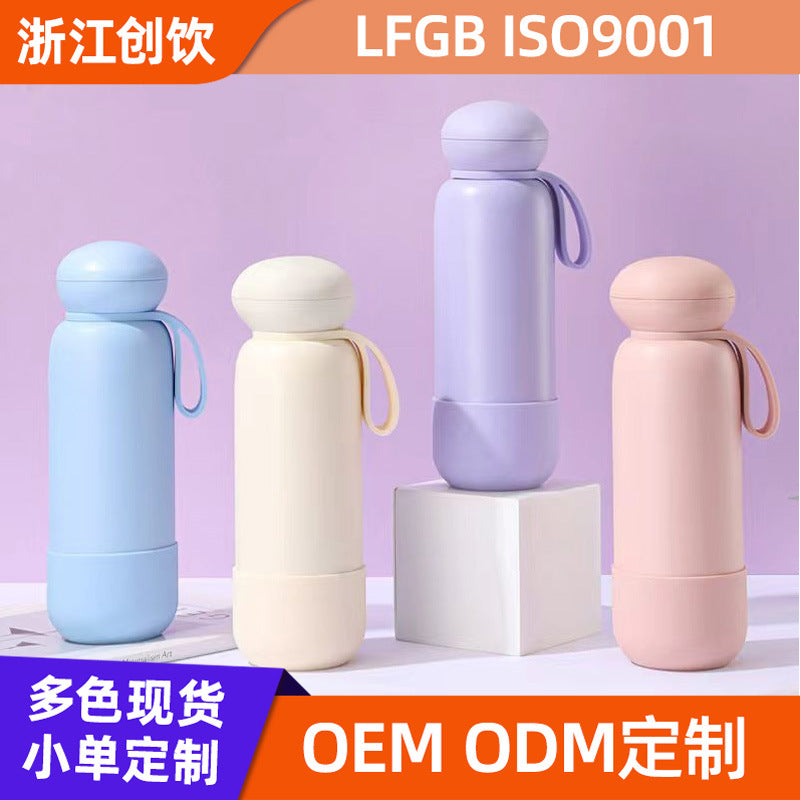 Large Capacity Stainless Steel Sports Water Bottle with Handle - Insulated for Outdoor Activities