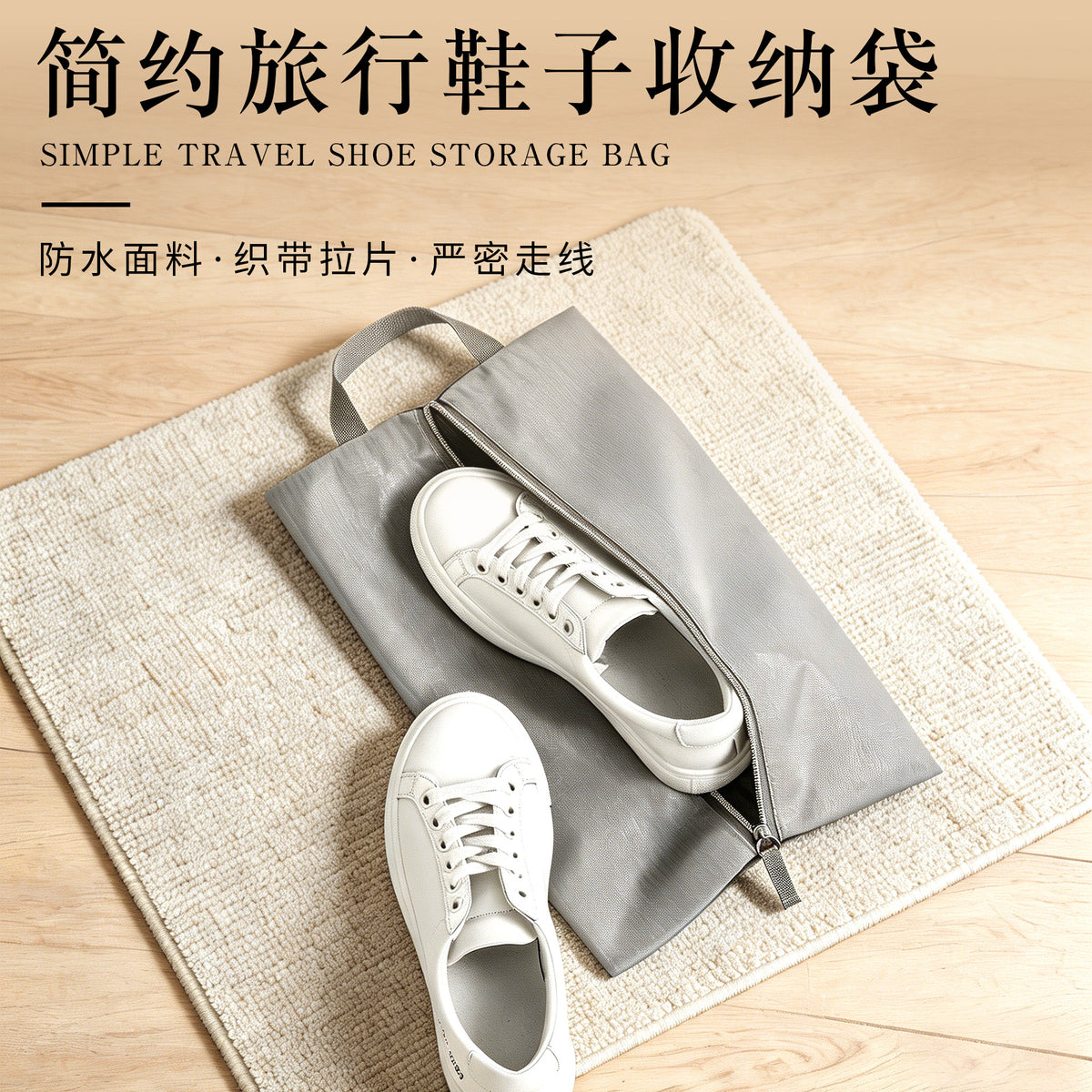 Portable Oxford Cloth Travel Shoe and Clothing Storage Bag