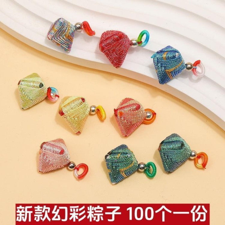 Dragon Boat Festival Zongzi Charm for DIY Bracelets, Keychains, and Scented Sachets