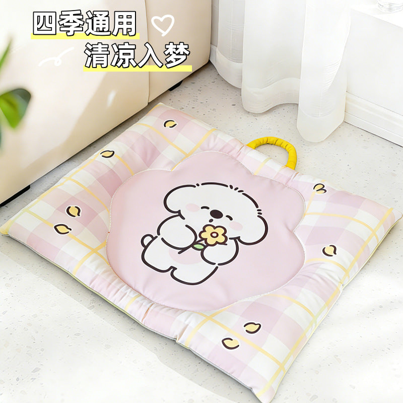 Pet Cooling Mat for Cats and Dogs, Reversible Waterproof Summer Sleeping Pad