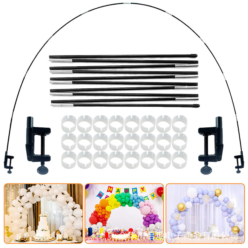 Balloon Table Arch Kit for Wedding Birthday Party Decorations, Detachable & Portable