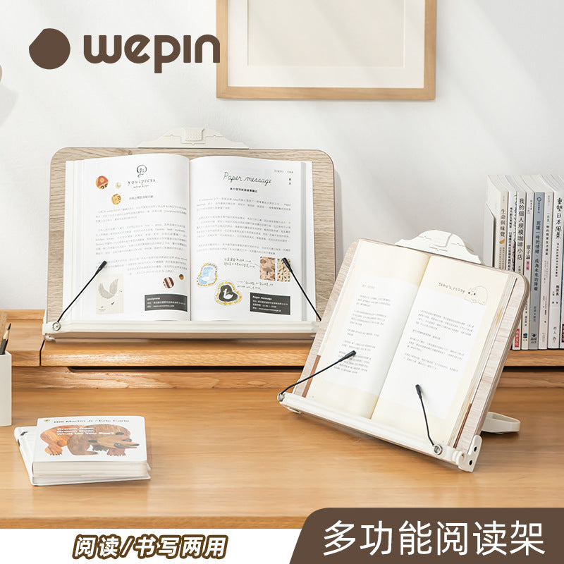 Multi-functional Desktop Book Holder Reading Stand with Phone Holder for Students and Laptops