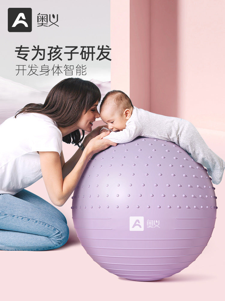 AOYI Thickened Anti-Burst Yoga Ball for Fitness, Sensory Training, and Pregnancy