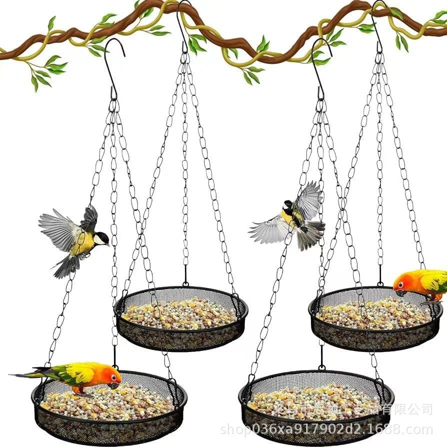 Metal Mesh Bird Feeder Hanging Hook for Outdoor Garden and Yard