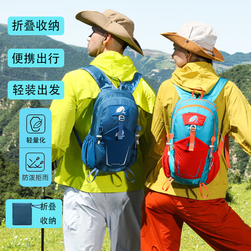 Large Capacity Foldable Backpack Lightweight Outdoor Travel Hiking Daypack for Sports and Casual Use