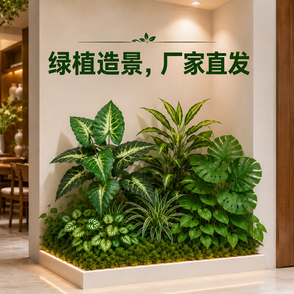 Artificial Traveler's Palm Plant for Indoor Outdoor Landscape Decoration
