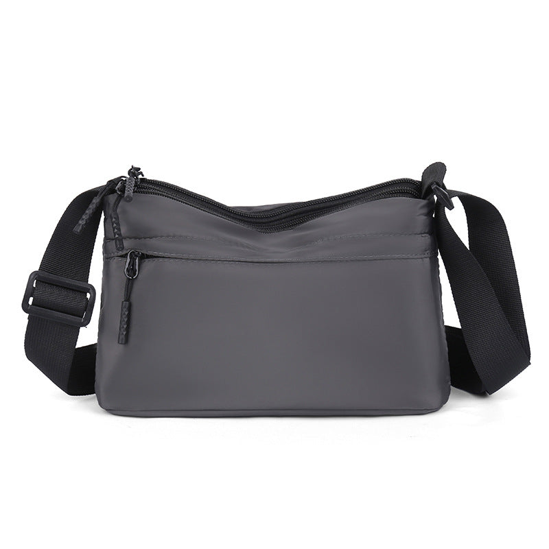 Men's Waterproof Oxford Cloth Shoulder Bag Lightweight Multi-pocket Crossbody Bag