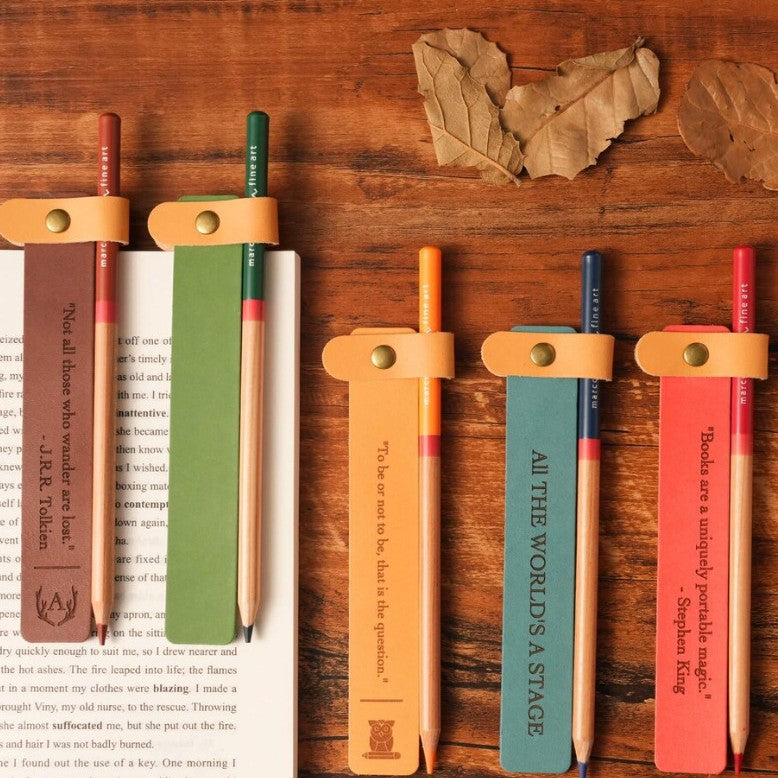 DIY Leather Strip Bookmark for Reading, Teacher Student Gift