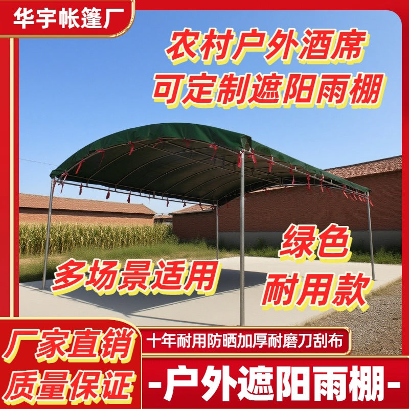 Outdoor Galvanized Steel Canopy Tent for Events, Carports, and Stalls - Heavy-Duty Wind and Rain Protection
