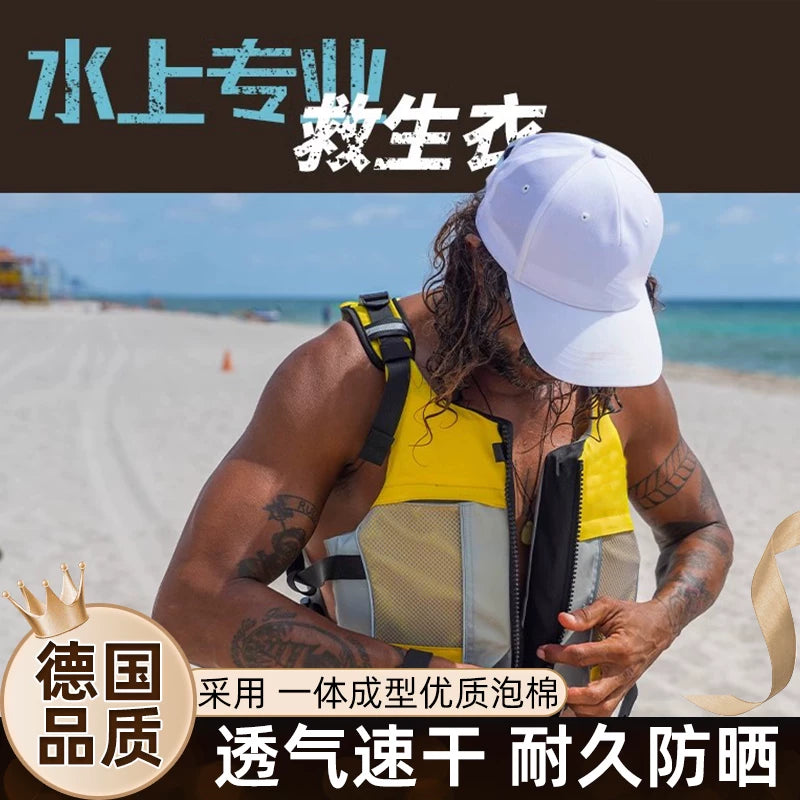 Premium 110N Buoyancy Life Vest for Adults and Children, Portable Fishing and Snorkeling