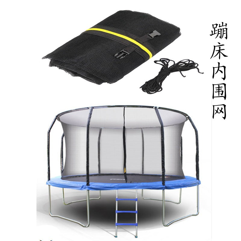 Trampoline Safety Enclosure Net for Pumpkin-Shaped Trampolines, Nylon Protective Inner Net