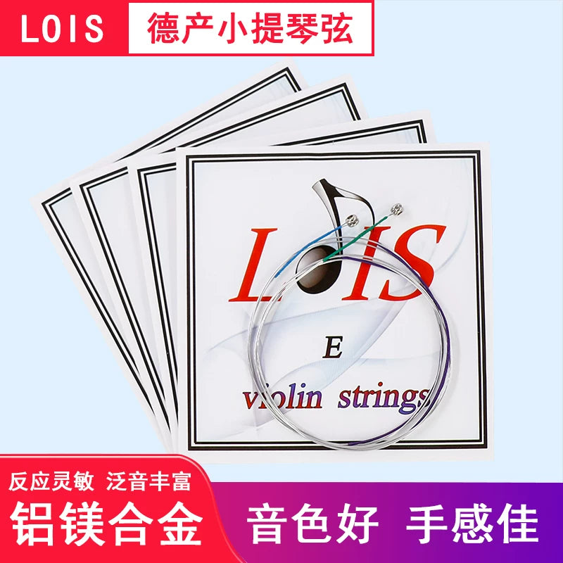 LOIS Violin String Set, Aluminum-Magnesium Alloy, EADG, Full Set of 4 Strings