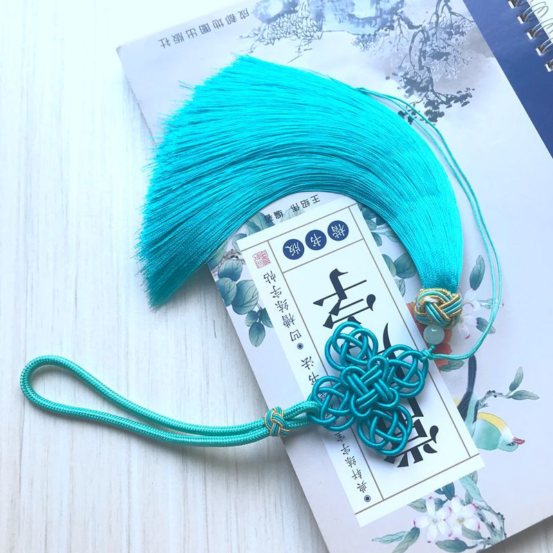 Rayon Chinese Knot Tassel with Four-Coin Charm for Festive Decor and Gifts