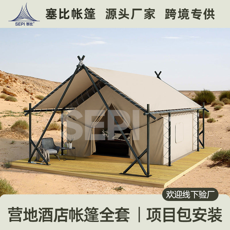 A-Frame Hotel Tent for Outdoor Glamping and Resort Stays