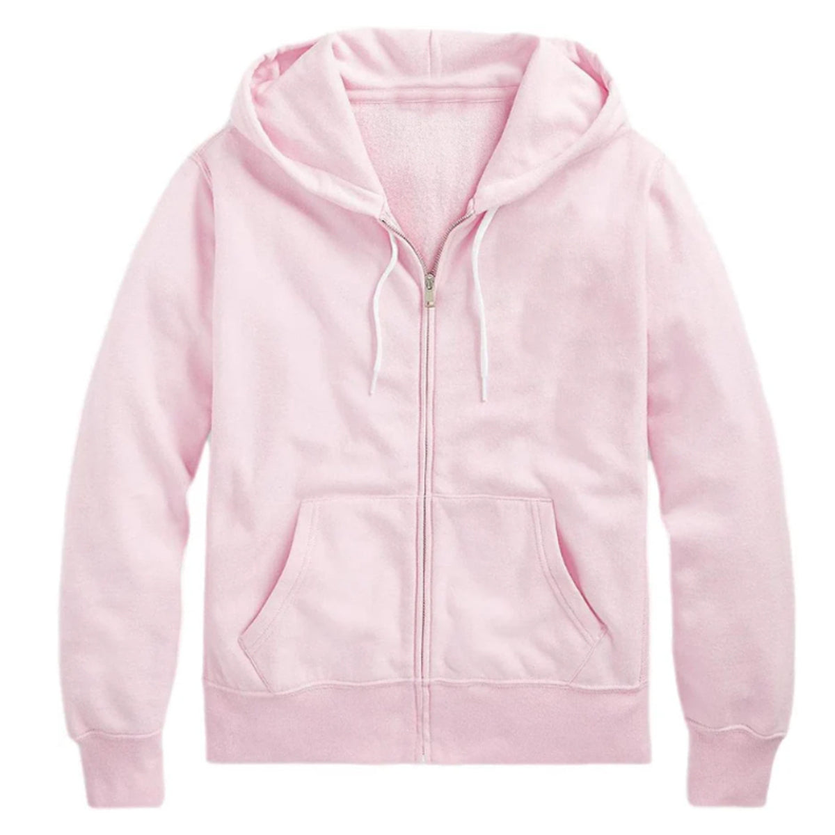 Unisex Zip-Up Hoodie with Cherry Blossom Pink Accents