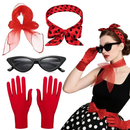 Ladybug Polka Dot Cosplay Accessory Set for Parties and Festivals
